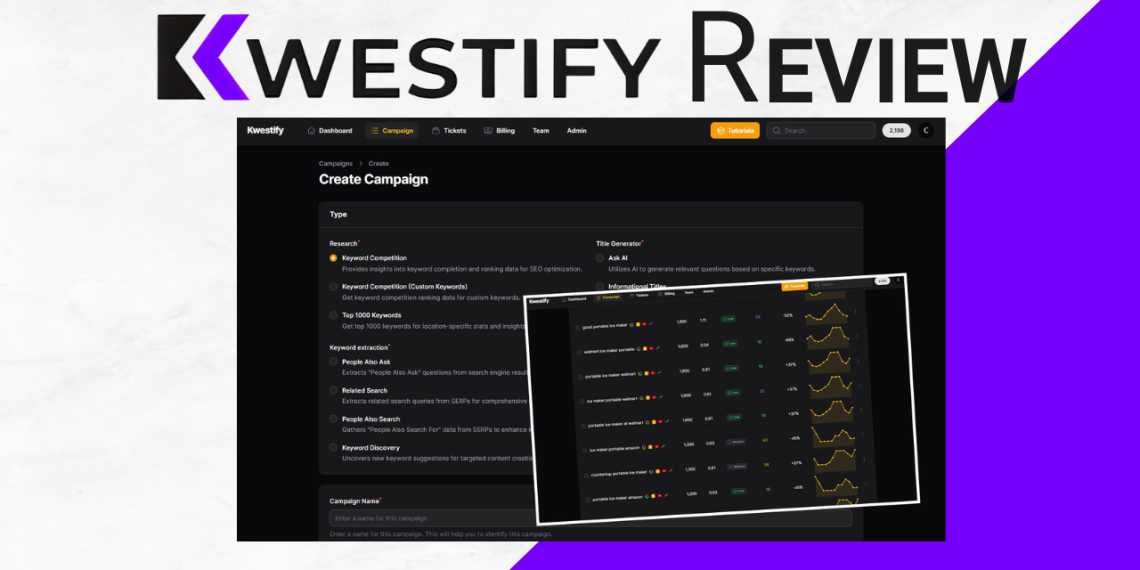 Kwestify Review featured image