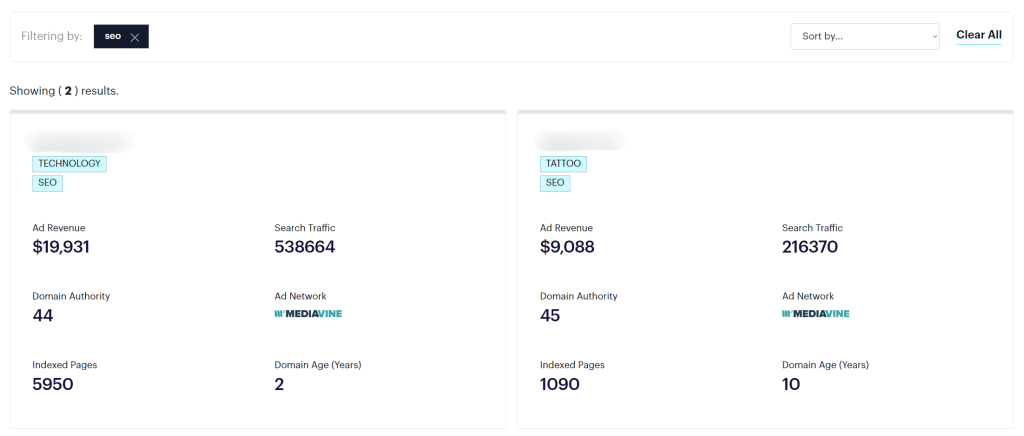 nichefinder stats